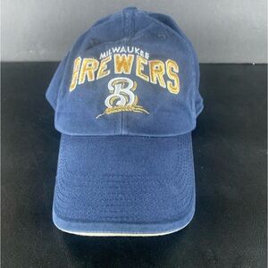Vintage Milwaukee Brewers Denim Style Baseball Hat by NIKE